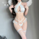 性感天使胸顯大純欲三點式爆乳情趣內衣套裝