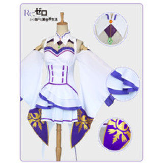 艾米莉亞COS服 re從零開始的異世界生活cosplay套裝